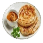 Roti Canai with Chicken Curry